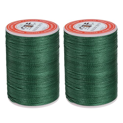 sourcing map Rundes Ledernähgarn, gewachst, 85 m, Polyester-Wachsschnur, 0,65 mm Wachsschnur für Lederhandwerk, Buchbindung, Armbänder, geflochten, Bambusgrün, 2 Stück sourcing map Rundes Ledernähgarn, gewachst, 85 m, Polyester-Wachsschnur, 0,65 mm Wachsschnur für Lederhandwerk, Buchbindung, Armbänder, geflochten, Bambusgrün, 2 Stück von sourcing map