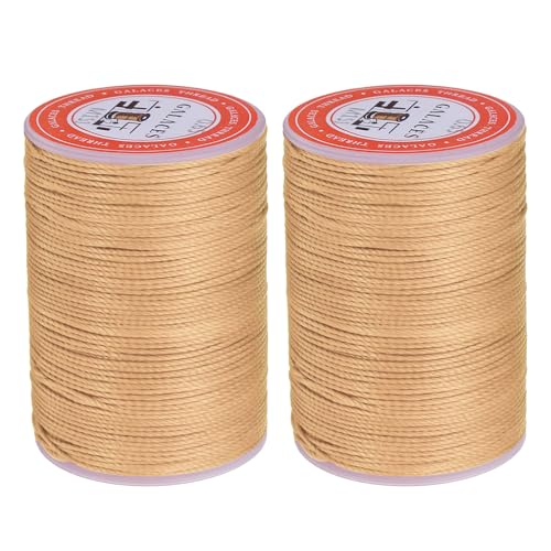 sourcing map Rundes Ledernähgarn, gewachst, 85 m, Polyester-Wachsschnur, 0,65 mm Wachsschnur für Lederhandwerk, Buchbindung, Armbänder, geflochten, Perlweiß, 2 Stück sourcing map Rundes Ledernähgarn, gewachst, 85 m, Polyester-Wachsschnur, 0,65 mm Wachsschnur für Lederhandwerk, Buchbindung, Armbänder, geflochten, Perlweiß, 2 Stück von sourcing map