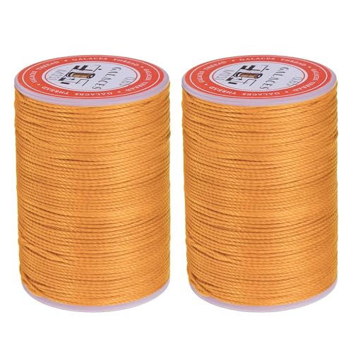 sourcing map Rundes Ledernähgarn, gewachst, 85 m, Polyester-Wachsschnur, 0,65 mm Wachsschnur für Lederhandwerk, Buchbindung, Armbänder, geflochten, Sonnenorange, 2 Stück sourcing map Rundes Ledernähgarn, gewachst, 85 m, Polyester-Wachsschnur, 0,65 mm Wachsschnur für Lederhandwerk, Buchbindung, Armbänder, geflochten, Sonnenorange, 2 Stück von sourcing map