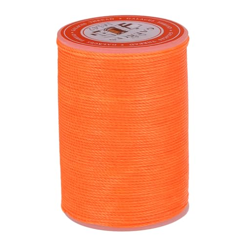 sourcing map Rundes Ledernähgarn, gewachst, 85 m, gewachste Nähschnur für Lederhandwerk, Buchbindung, Armbänder, geflochten, Flammenorange sourcing map Rundes Ledernähgarn, gewachst, 85 m, gewachste Nähschnur für Lederhandwerk, Buchbindung, Armbänder, geflochten, Flammenorange von sourcing map