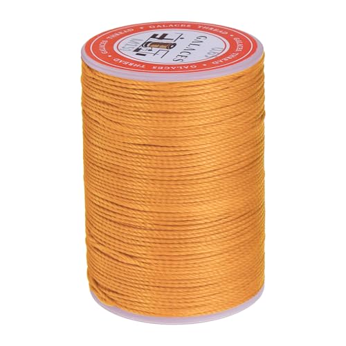 sourcing map Rundes Ledernähgarn, gewachst, 85 m, gewachste Nähschnur für Lederhandwerk, Buchbindung, Armbänder, geflochten, Sonnenorange sourcing map Rundes Ledernähgarn, gewachst, 85 m, gewachste Nähschnur für Lederhandwerk, Buchbindung, Armbänder, geflochten, Sonnenorange von sourcing map