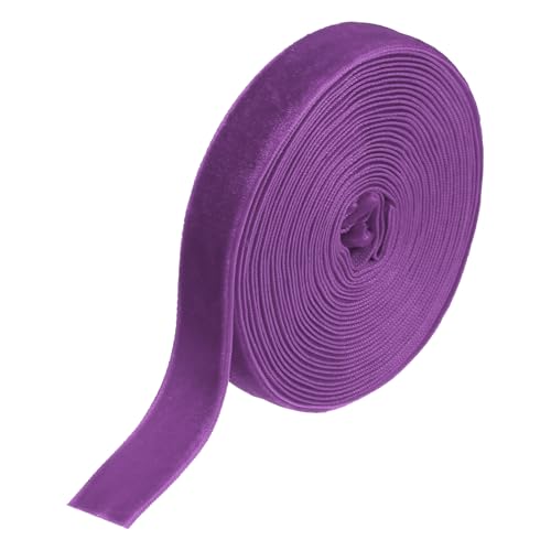 sourcing map Samtband, 2,4 cm x 4,5 m, einseitige Spule, seidiger Samtstoff für Blumensträuße, DIY, Basteln, Geschenkverpackung, Hochzeit, Party, Dunkelviolett sourcing map Samtband, 2,4 cm x 4,5 m, einseitige Spule, seidiger Samtstoff für Blumensträuße, DIY, Basteln, Geschenkverpackung, Hochzeit, Party, Dunkelviolett von sourcing map