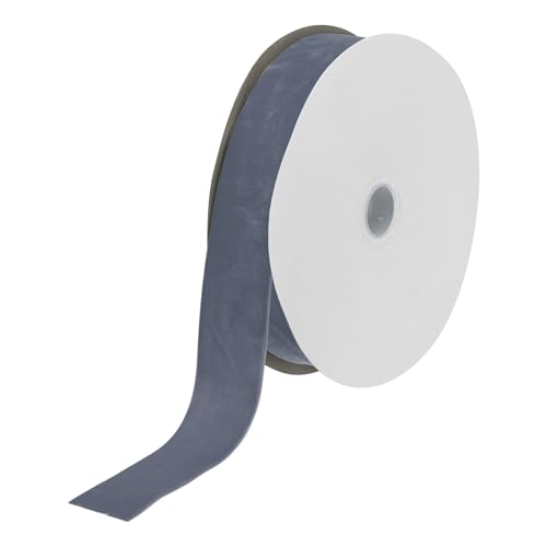 sourcing map Samtband, 3,8 cm x 22,7 m, einseitige Spule, seidiger Samtstoff für Blumensträuße, Basteln, Geschenkverpackungen, Hochzeit, Party, Dunkelgrau sourcing map Samtband, 3,8 cm x 22,7 m, einseitige Spule, seidiger Samtstoff für Blumensträuße, Basteln, Geschenkverpackungen, Hochzeit, Party, Dunkelgrau von sourcing map