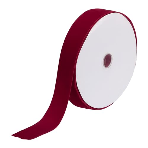 sourcing map Samtband, 3,8 cm x 22,8 m, einzelne Spule, seidig, für Bastelarbeiten, Geschenkverpackungen, Schleifendekoration, Weinrot sourcing map Samtband, 3,8 cm x 22,8 m, einzelne Spule, seidig, für Bastelarbeiten, Geschenkverpackungen, Schleifendekoration, Weinrot von sourcing map
