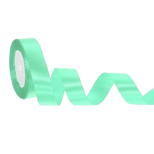 sourcing map Satinband, 2,5 cm, 22 m, solides Polyester-Satinband für Geschenkverpackungen, Hochzeit, Party, Dekoration, Blumenstrauß, Basteln, Weihnachten, Hellgrün sourcing map Satinband, 2,5 cm, 22 m, solides Polyester-Satinband für Geschenkverpackungen, Hochzeit, Party, Dekoration, Blumenstrauß, Basteln, Weihnachten, Hellgrün von sourcing map