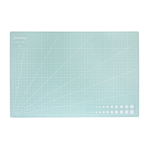 sourcing map Selbstheilende Schneidematte, A3, 45,7 x 30,5 cm, doppelseitiges Bastelschneidebrett für Bastelarbeiten, Nähen, Schneiden, Hellgrün von sourcing map