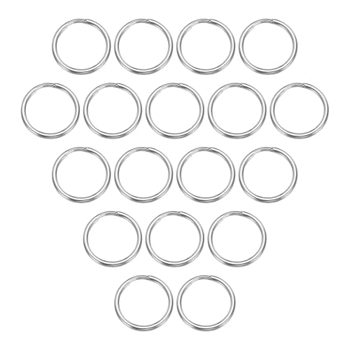 sourcing map Spaltringe, 0,1 cm dick, 1,5 cm Außendurchmesser, 304 Edelstahl, offener Biegering, solide Schlüsselanhänger-Schlaufe, Schnalle für Schlüsselanhänger, Autoschlüssel, 40 Stück sourcing map Spaltringe, 0,1 cm dick, 1,5 cm Außendurchmesser, 304 Edelstahl, offener Biegering, solide Schlüsselanhänger-Schlaufe, Schnalle für Schlüsselanhänger, Autoschlüssel, 40 Stück von sourcing map