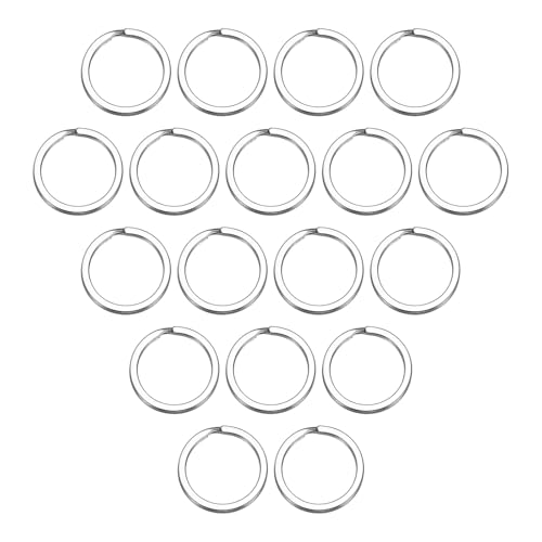 sourcing map Spaltringe, 0,2 cm dick, 2,5 cm Außendurchmesser, 304 Edelstahl, offener Biegering, solide, flache Schlüsselanhänger-Schlaufe, Schnalle für Schlüsselanhänger, Autoschlüssel, 20 Stück sourcing map Spaltringe, 0,2 cm dick, 2,5 cm Außendurchmesser, 304 Edelstahl, offener Biegering, solide, flache Schlüsselanhänger-Schlaufe, Schnalle für Schlüsselanhänger, Autoschlüssel, 20 Stück von sourcing map