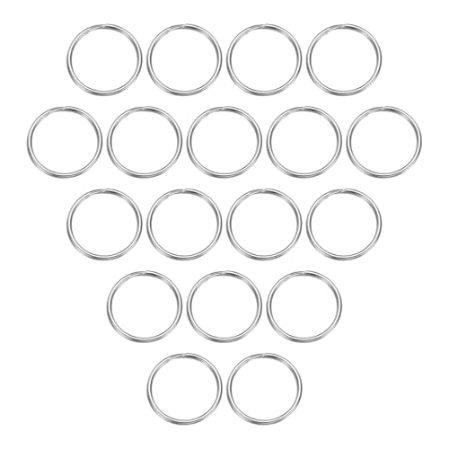 sourcing map Spaltringe, 0,2 cm dick, 3,5 cm Außendurchmesser, 304 Edelstahl, offener Biegering, solide Schlüsselanhänger-Schlaufe, Schnalle für Schlüsselanhänger, Autoschlüssel, 20 Stück sourcing map Spaltringe, 0,2 cm dick, 3,5 cm Außendurchmesser, 304 Edelstahl, offener Biegering, solide Schlüsselanhänger-Schlaufe, Schnalle für Schlüsselanhänger, Autoschlüssel, 20 Stück von sourcing map