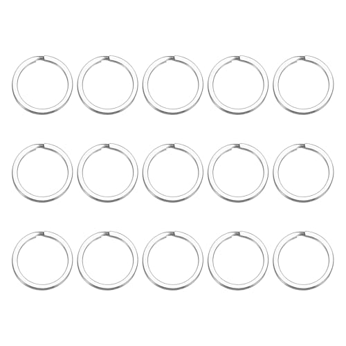 sourcing map Spaltringe, 0,2 cm dick, 3 cm Außendurchmesser, 304 Edelstahl, offener Biegering, solide, flache Schlüsselanhänger-Schlaufe, Schnalle für Schlüsselanhänger, Autoschlüssel, 15 Stück sourcing map Spaltringe, 0,2 cm dick, 3 cm Außendurchmesser, 304 Edelstahl, offener Biegering, solide, flache Schlüsselanhänger-Schlaufe, Schnalle für Schlüsselanhänger, Autoschlüssel, 15 Stück von sourcing map