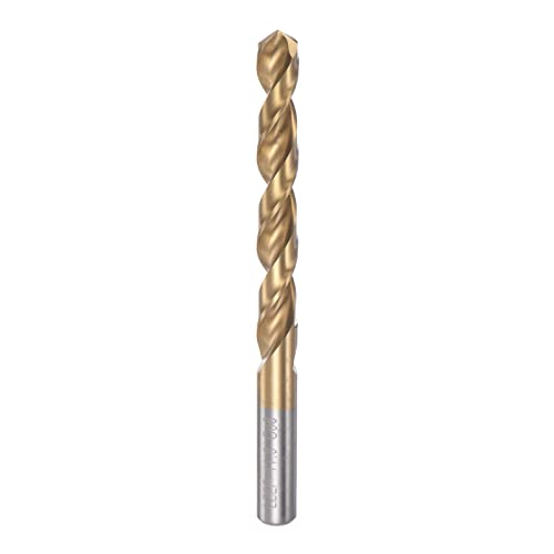 sourcing map Spiralbohrer, 11,9 mm, titanbeschichtet (HSS-E) M42 Hochgeschwindigkeitsstahl, 8 % Kobalt, gerader Schaft für Edelstahl, Aluminiumlegierung, Metall von sourcing map