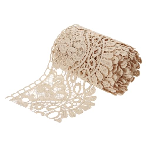 sourcing map Spitzenband mit Blumenmuster, 10,2 cm breit, 2,7 m, Khaki, Spitzenborte zum Nähen, Basteln, Geschenkverpackungen, Hochzeitsdekoration sourcing map Spitzenband mit Blumenmuster, 10,2 cm breit, 2,7 m, Khaki, Spitzenborte zum Nähen, Basteln, Geschenkverpackungen, Hochzeitsdekoration von sourcing map