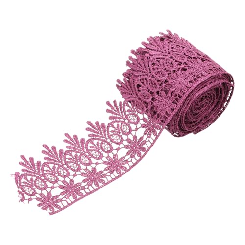 sourcing map Spitzenband mit Blumenmuster, 7,6 cm breit, 4,5 m, dunkelviolett, bestickter Rand, Spitzenborte für Näharbeiten, Bastelarbeiten, Geschenkverpackungen, Hochzeitsdekoration sourcing map Spitzenband mit Blumenmuster, 7,6 cm breit, 4,5 m, dunkelviolett, bestickter Rand, Spitzenborte für Näharbeiten, Bastelarbeiten, Geschenkverpackungen, Hochzeitsdekoration von sourcing map