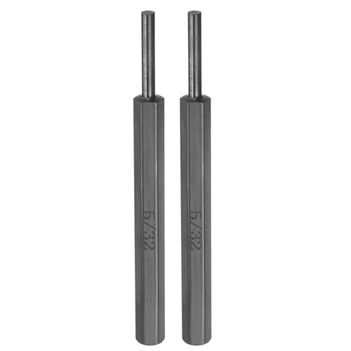 sourcing map Splinttreiber, 0,6 cm (5/32 Zoll), nicht beschädigend, Karbonstahl, zylindrische Ausrichtung, Mittelloch, Stiftwerkzeug für Uhren-Reparatur, Automobilschmuck, Handwerk, 2 Stück von sourcing map