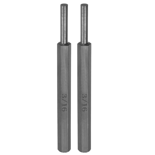 sourcing map Splinttreiber, 0,9 cm (3/16 Zoll), nicht beschädigend, Karbonstahl, zylindrische Ausrichtung, Mittelloch, Stiftwerkzeug für Uhren-Reparatur, Automobilschmuck, Handwerk, 2 Stück von sourcing map