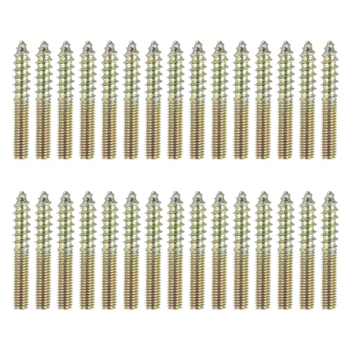 sourcing map Stockschrauben, M5 x 35, Karbonstahl, Doppelkopf, selbstschneidende Holzdübelschrauben für Holzverbindung, Möbelbeine, Farbe Zink, 30 Stück sourcing map Stockschrauben, M5 x 35, Karbonstahl, Doppelkopf, selbstschneidende Holzdübelschrauben für Holzverbindung, Möbelbeine, Farbe Zink, 30 Stück von sourcing map