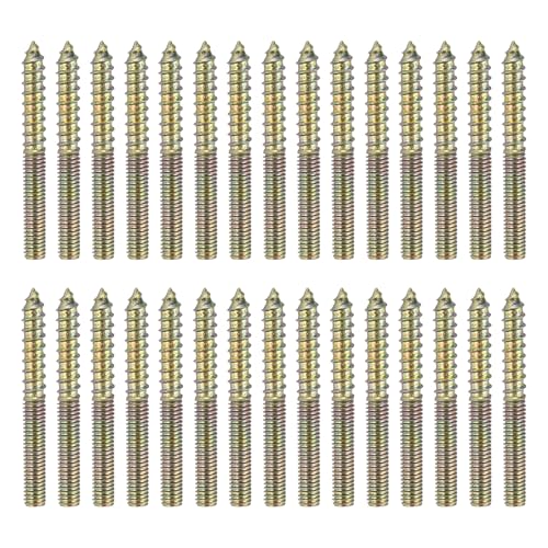 sourcing map Stockschrauben, M6 x 55, Karbonstahl, Doppelkopf, selbstschneidende Holzdübelschrauben für Holzverbindung, Möbelbeine, Farbe Zink, 30 Stück sourcing map Stockschrauben, M6 x 55, Karbonstahl, Doppelkopf, selbstschneidende Holzdübelschrauben für Holzverbindung, Möbelbeine, Farbe Zink, 30 Stück von sourcing map