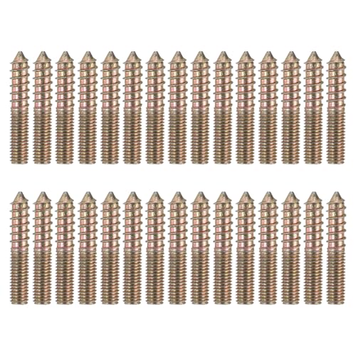 sourcing map Stockschrauben, M8 x 45, Karbonstahl, Doppelkopf, selbstschneidende Holzdübelschrauben für Holzverbindung, Möbelbeine, Farbe Zink, 30 Stück sourcing map Stockschrauben, M8 x 45, Karbonstahl, Doppelkopf, selbstschneidende Holzdübelschrauben für Holzverbindung, Möbelbeine, Farbe Zink, 30 Stück von sourcing map