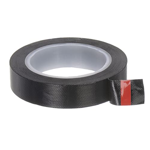 sourcing map Stoff PTFE Klebeband Rolle 0.5" x33 ft Hochtemperatur PTFE Kleber Klebeband 0.13mm Dicke für Vakuum Versiegelungsgerät Hand Impuls Versiegelung Schwarz von sourcing map