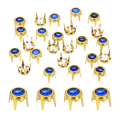 sourcing map Strass-Perlen, 6 mm, flache Unterseite, Strassstein-Nachfüller, Kristallkrallen-Perlen, Nagelkopf für Heimwerker, Lederhandwerk, Dekoration, Kleidung, Schuhe, Gürtel, Gold, Dunkelblau, 50 sourcing map Strass-Perlen, 6 mm, flache Unterseite, Strassstein-Nachfüller, Kristallkrallen-Perlen, Nagelkopf für Heimwerker, Lederhandwerk, Dekoration, Kleidung, Schuhe, Gürtel, Gold, Dunkelblau, 50 von sourcing map