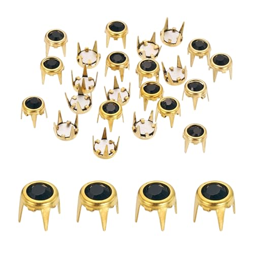 sourcing map Strass-Perlen, 6 mm, flacher Boden, Strassstein-Nachfüller, Kristallkrallen-Perlen, Nagelkopf für Lederhandwerk, Dekoration, Kleidung, Schuhe, Gürtel, Gold, Schwarz, 50 Stück sourcing map Strass-Perlen, 6 mm, flacher Boden, Strassstein-Nachfüller, Kristallkrallen-Perlen, Nagelkopf für Lederhandwerk, Dekoration, Kleidung, Schuhe, Gürtel, Gold, Schwarz, 50 Stück von sourcing map