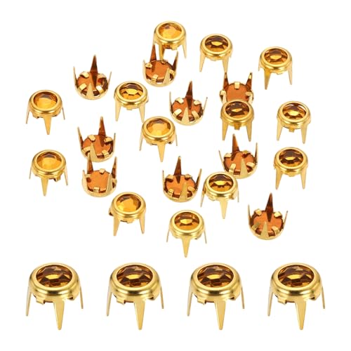 sourcing map Strass-Perlen, 6 mm, flacher Boden, Strassstein-Nachfüller, Kristallkrallen-Perlen, Nagelkopf für Lederhandwerk, Dekoration, Kleidung, Schuhe, Gürtel, Goldgelb, 50 Stück sourcing map Strass-Perlen, 6 mm, flacher Boden, Strassstein-Nachfüller, Kristallkrallen-Perlen, Nagelkopf für Lederhandwerk, Dekoration, Kleidung, Schuhe, Gürtel, Goldgelb, 50 Stück von sourcing map