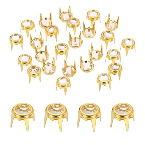 sourcing map Strass-Perlen, 6 mm, flacher Boden, Strassstein-Nachfüller, Kristallkrallen-Perlen, Nagelkopf für Lederhandwerk, Dekoration, Kleidung, Schuhe, Gürtel, Goldweiß, 100 Stück sourcing map Strass-Perlen, 6 mm, flacher Boden, Strassstein-Nachfüller, Kristallkrallen-Perlen, Nagelkopf für Lederhandwerk, Dekoration, Kleidung, Schuhe, Gürtel, Goldweiß, 100 Stück von sourcing map