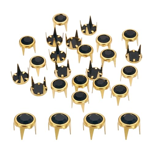 sourcing map Strass-Perlen, 8 mm, flache Unterseite, Strassstein-Nachfüller, Kristallkrallen-Perlen, Nagelkopf für Lederhandwerk, Dekoration, Kleidung, Schuhe, Gürtel, Gold, Schwarz, 100 Stück sourcing map Strass-Perlen, 8 mm, flache Unterseite, Strassstein-Nachfüller, Kristallkrallen-Perlen, Nagelkopf für Lederhandwerk, Dekoration, Kleidung, Schuhe, Gürtel, Gold, Schwarz, 100 Stück von sourcing map