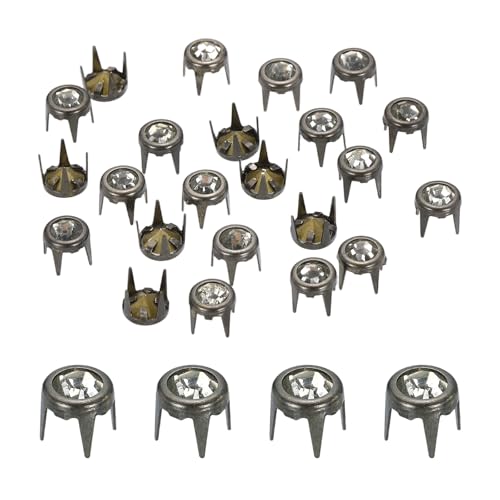 sourcing map Strass-Perlen mit spitzer Unterseite, 6 mm, 50 Stück, mit spitzer Unterseite, Kristallkrallen-Perlen, Nagelkopf für Heimwerker, Lederhandwerk, Dekoration, Kleidung, Schuhe, Gürtel sourcing map Strass-Perlen mit spitzer Unterseite, 6 mm, 50 Stück, mit spitzer Unterseite, Kristallkrallen-Perlen, Nagelkopf für Heimwerker, Lederhandwerk, Dekoration, Kleidung, Schuhe, Gürtel von sourcing map