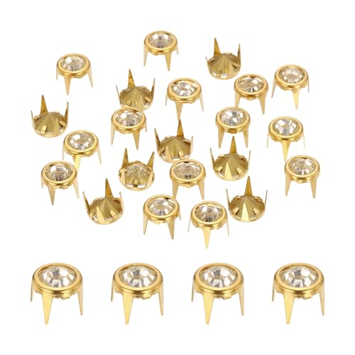 sourcing map Strass-Perlen mit spitzer Unterseite, 8 mm, 100 Stück, mit spitzer Unterseite, Kristallkrallen-Perlen, Nagelkopf für DIY, Lederhandwerk, Dekoration, Kleidung, Schuhe, Gürtel, Goldweiß sourcing map Strass-Perlen mit spitzer Unterseite, 8 mm, 100 Stück, mit spitzer Unterseite, Kristallkrallen-Perlen, Nagelkopf für DIY, Lederhandwerk, Dekoration, Kleidung, Schuhe, Gürtel, Goldweiß von sourcing map
