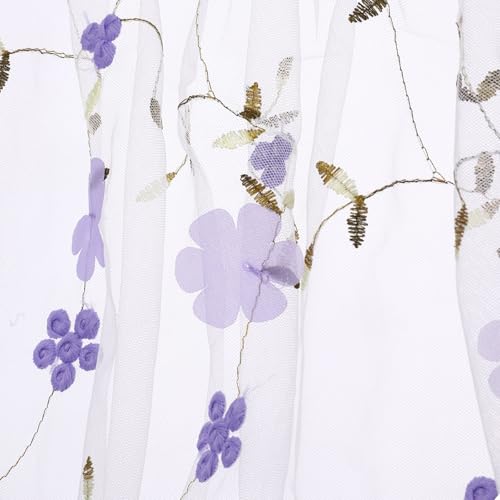 sourcing map Tüllstoff, 90 x 129 cm, 3D-Applikation, Blumenstickerei, Netzstoff, Spitzenstoff für DIY, handgefertigte Kleidung, Hochzeitskleid, Rock, Heimdekoration, Weiß / Violett sourcing map Tüllstoff, 90 x 129 cm, 3D-Applikation, Blumenstickerei, Netzstoff, Spitzenstoff für DIY, handgefertigte Kleidung, Hochzeitskleid, Rock, Heimdekoration, Weiß / Violett von sourcing map