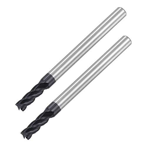 sourcing map Vierkantfräser, 3,5 mm Spitze Durchmesser, Vollkarbid, AlTiN beschichtete CNC-Fräser, 4 Nuten, Spiralfräser, HRC45 mit 4 mm Schaft 50 mm Länge, 2 Stück sourcing map Vierkantfräser, 3,5 mm Spitze Durchmesser, Vollkarbid, AlTiN beschichtete CNC-Fräser, 4 Nuten, Spiralfräser, HRC45 mit 4 mm Schaft 50 mm Länge, 2 Stück von sourcing map