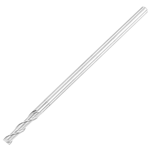 sourcing map Vierkantfräser, 4 mm Spitze Durchmesser, Vollhartmetall, unbeschichtet, CNC-Fräser, 2 Nuten, Spiralfräser, HRC55 mit 4 mm Schaft, 100 mm Länge sourcing map Vierkantfräser, 4 mm Spitze Durchmesser, Vollhartmetall, unbeschichtet, CNC-Fräser, 2 Nuten, Spiralfräser, HRC55 mit 4 mm Schaft, 100 mm Länge von sourcing map
