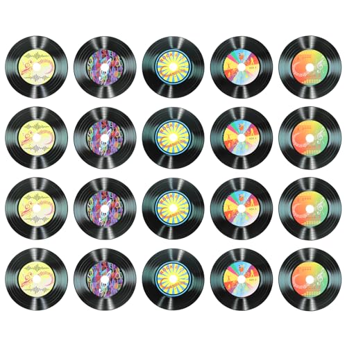 sourcing map Vinyl-Schallplatten-Dekoration, 14 cm, blanko, 5 Designs, PVC, gefälschte CD-Album-Cover für Rock-and-Roll-Party, Esszimmer, Heimdekoration, Schwarz, Stil 4, 20 Stück sourcing map Vinyl-Schallplatten-Dekoration, 14 cm, blanko, 5 Designs, PVC, gefälschte CD-Album-Cover für Rock-and-Roll-Party, Esszimmer, Heimdekoration, Schwarz, Stil 4, 20 Stück von sourcing map