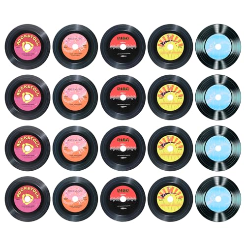 sourcing map Vinyl-Schallplatten-Dekoration, 14 cm, blanko, 5 Designs, PVC, gefälschte CD-Album-Cover für Rock-and-Roll-Party, Esszimmer, Heimdekoration, Schwarz, Stil 7, 20 Stück sourcing map Vinyl-Schallplatten-Dekoration, 14 cm, blanko, 5 Designs, PVC, gefälschte CD-Album-Cover für Rock-and-Roll-Party, Esszimmer, Heimdekoration, Schwarz, Stil 7, 20 Stück von sourcing map