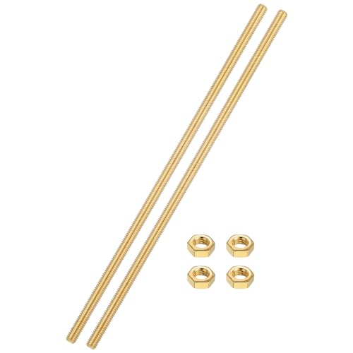 sourcing map Vollgewindestange aus Messing, M6 x 1 mm, Rechtsgewinde, Bolzen mit massiven Messing-Sechskantmuttern, 200 mm lange Gewindestangen, Befestigungen für Anker, Schrauben, Aufhänger, Klemmen sourcing map Vollgewindestange aus Messing, M6 x 1 mm, Rechtsgewinde, Bolzen mit massiven Messing-Sechskantmuttern, 200 mm lange Gewindestangen, Befestigungen für Anker, Schrauben, Aufhänger, Klemmen von sourcing map