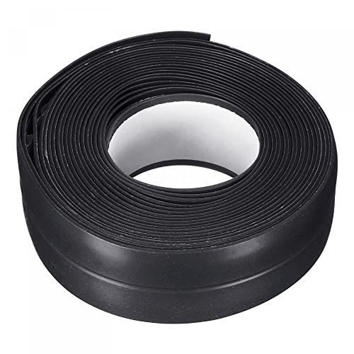 sourcing map Wasserdicht Abdichtungsstreifen Klebeband 0.87"x10.5' PVC Dichtband Schwarz von sourcing map