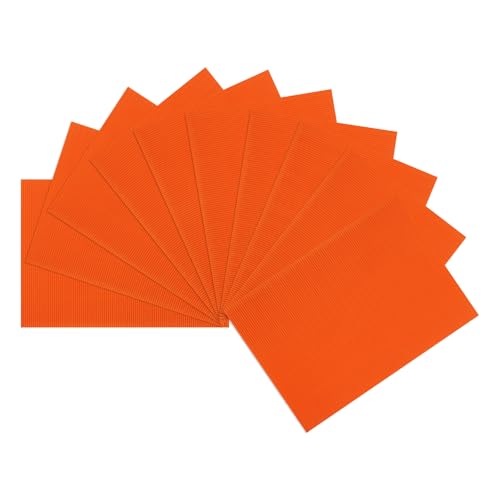 sourcing map Wellpappenpapier, 35,6 x 25,4 cm, Orangerot, für Bastel- und DIY-Projekte, 10 Stück sourcing map Wellpappenpapier, 35,6 x 25,4 cm, Orangerot, für Bastel- und DIY-Projekte, 10 Stück von sourcing map