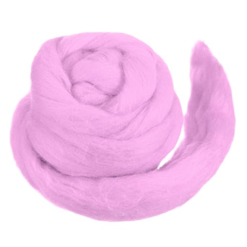 sourcing map Wollgarn, weiche Filzwolle, 50 g, reines grobes Vorgarn für Nadelfilzen, Stricken, Decken, Spinnen, Weben, Kunst, Basteln, Dunkelrosa sourcing map Wollgarn, weiche Filzwolle, 50 g, reines grobes Vorgarn für Nadelfilzen, Stricken, Decken, Spinnen, Weben, Kunst, Basteln, Dunkelrosa von sourcing map