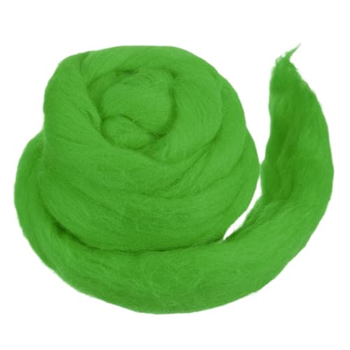 sourcing map Wollgarn, weiche Filzwolle, 50 g, reines grobes Vorgarn für Nadelfilzen, Stricken, Decken, Spinnen, Weben, Kunst, Basteln, Grasgrün sourcing map Wollgarn, weiche Filzwolle, 50 g, reines grobes Vorgarn für Nadelfilzen, Stricken, Decken, Spinnen, Weben, Kunst, Basteln, Grasgrün von sourcing map
