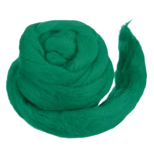 sourcing map Wollgarn, weiche Filzwolle, 50 g, reines grobes Vorgarn für Nadelfilzen, Stricken, Decken, Spinnen, Weben, Kunst, Basteln, Grün sourcing map Wollgarn, weiche Filzwolle, 50 g, reines grobes Vorgarn für Nadelfilzen, Stricken, Decken, Spinnen, Weben, Kunst, Basteln, Grün von sourcing map