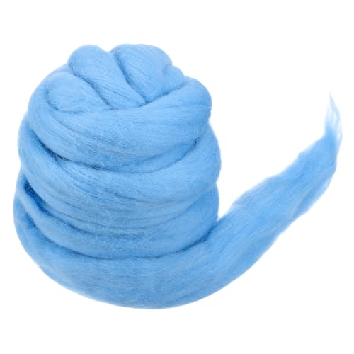 sourcing map Wollgarn, weiche Filzwolle, 50 g, reines grobes Vorgarn für Nadelfilzen, Stricken, Decken, Spinnen, Weben, Kunst, DIY, Handwerk, glänzend blau sourcing map Wollgarn, weiche Filzwolle, 50 g, reines grobes Vorgarn für Nadelfilzen, Stricken, Decken, Spinnen, Weben, Kunst, DIY, Handwerk, glänzend blau von sourcing map
