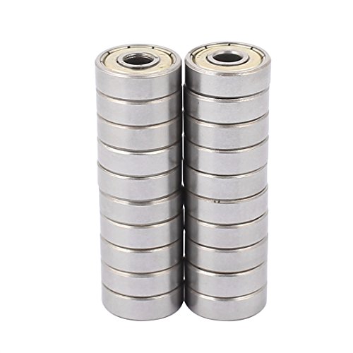 sourcing map 20 Stk. 626 Metall Tiefe Rillen versiegelt geschirmte Kugellager 6x19x6mm de von uxcell