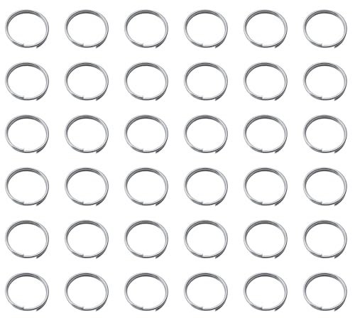 SOWAKA 200 Stück Doppelschlaufen, Spaltringe, Metall, kleine Biegeringe für DIY-Schmuckherstellung, Schlüsselanhänger, Halskette, Armbänder, Ohrverzierung (16 mm, Silber) von sowaka