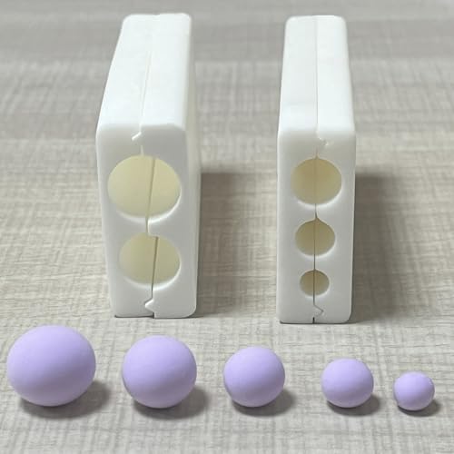 SPANSEE Verbesserter runder Modelliermassen-Perlenroller, Tonroller, Perlenhersteller, Polymer-Ton-Werkzeuge, Perlenroller-Werkzeug, hilft Ihnen, runde Perlen in 5 Größen zu machen SPANSEE Verbesserter runder Modelliermassen-Perlenroller, Tonroller, Perlenhersteller, Polymer-Ton-Werkzeuge, Perlenroller-Werkzeug, hilft Ihnen, runde Perlen in 5 Größen zu machen von spansee
