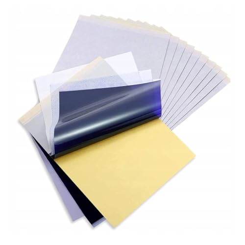 Specmark Thermopapier A4 Tattoo Papier 100 Stück I 210mm x 297mm I Tattoo Stencil A4 I Papier fur M08F Drucker I Tattoo Papier Drucker I Tattoodrucker von specmark