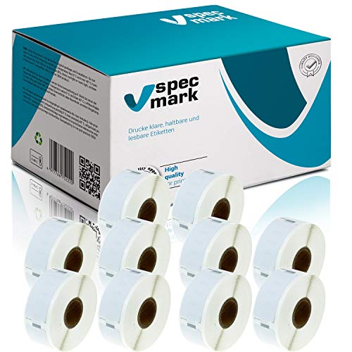 specmark 10 Etiketten-Rollen kompatibel mit DYMO 11352 25mm x 54mm S0722520 500 Stück kompatibel zu allen Etikettendruckern Label-Writer 450 4XL Seiko-SLP specmark 10 Etiketten-Rollen kompatibel mit DYMO 11352 25mm x 54mm S0722520 500 Stück kompatibel zu allen Etikettendruckern Label-Writer 450 4XL Seiko-SLP von specmark