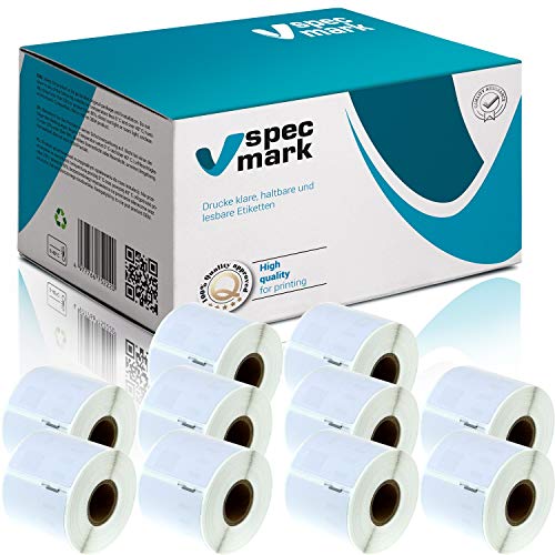 specmark 10 Etiketten-Rollen kompatibel mit DYMO 99015 54mm x 70mm S0722440 320 Stück kompatibel zu allen Etikettendruckern LabelWriter 450 4XL Seiko-SLP specmark 10 Etiketten-Rollen kompatibel mit DYMO 99015 54mm x 70mm S0722440 320 Stück kompatibel zu allen Etikettendruckern LabelWriter 450 4XL Seiko-SLP von specmark