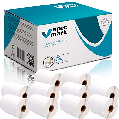 specmark 10 Etiketten-Rollen kompatibel mit DYMO S0904980 104mm x 159mm S0904980 220 Stück kompatibel zu allen Etikettendruckern LabelWriter 4XL, LW 4XL specmark 10 Etiketten-Rollen kompatibel mit DYMO S0904980 104mm x 159mm S0904980 220 Stück kompatibel zu allen Etikettendruckern LabelWriter 4XL, LW 4XL von specmark
