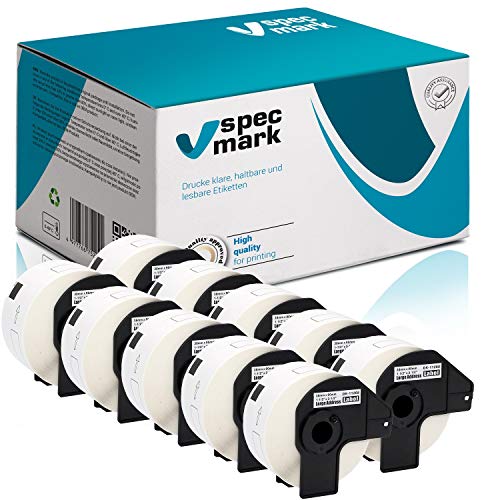 specmark 10 Rollen Einzeletiketten kompatibel mit Brother DK-11208 38mm x 90mm 400 Stück Etiketten für allen QL-Etikettendruckern QL-570 QL-700 QL-800 von specmark